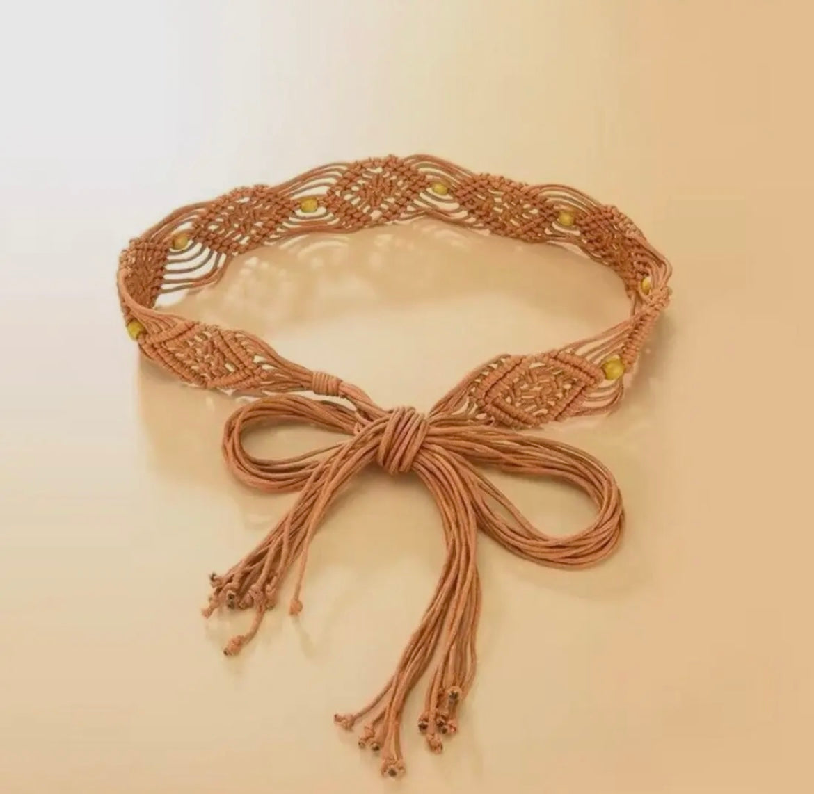 Boho Hollow Knitted Belt
