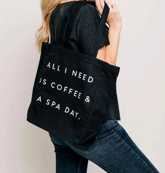 Coffee Spa Day Tote