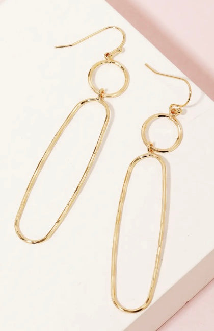 Dainty Wire Dangle Earrings