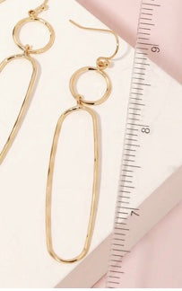 Dainty Wire Dangle Earrings