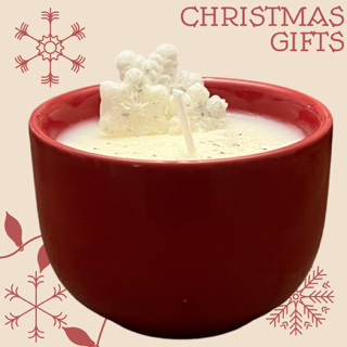 Vanilla Marshmallow Snowflake Soy Candle