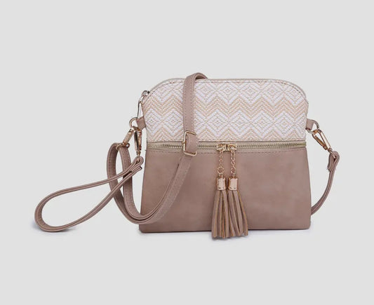 Tara Double Zip Crossbody Bag/Wristlet