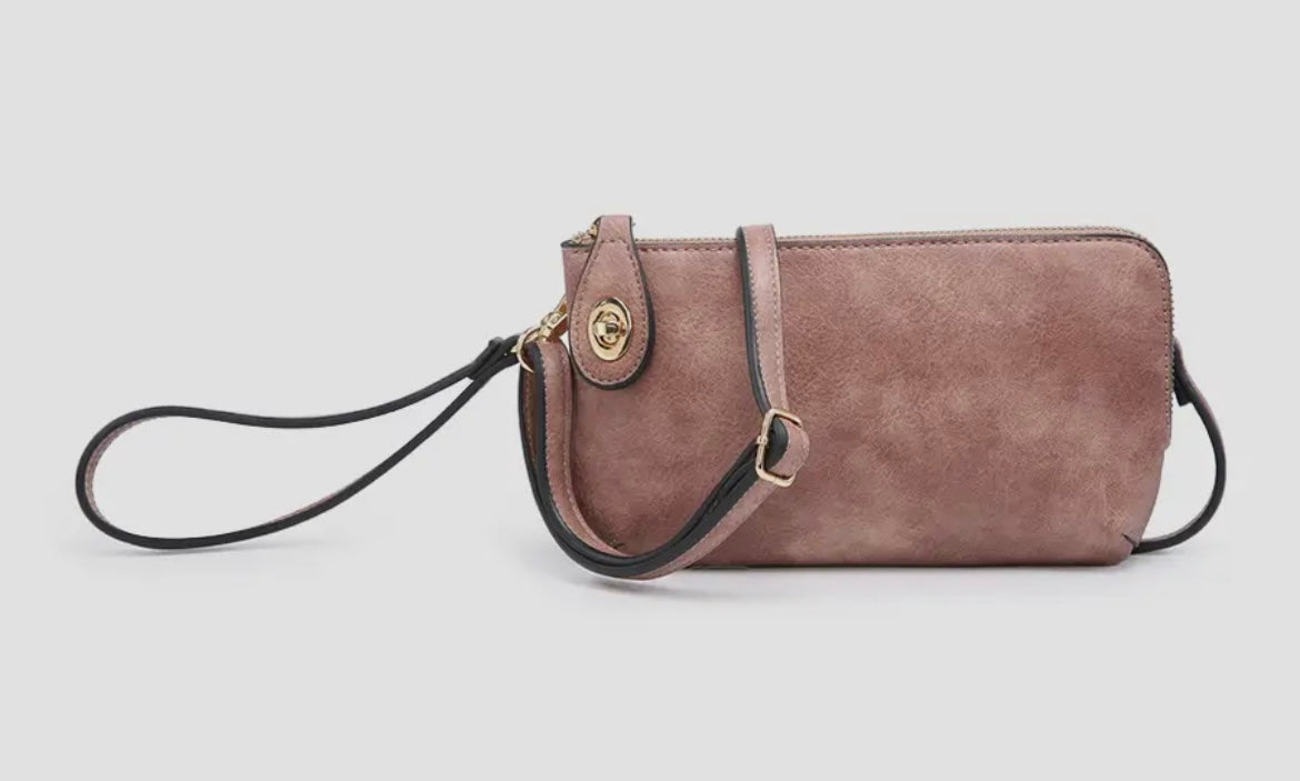 Kendall Crossbody/Wristlet w/Twist Lock Closure
