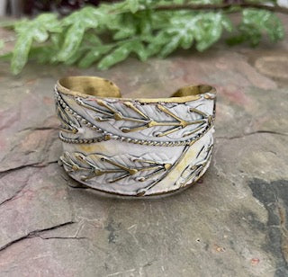Brass Patina Cuff Bracelet