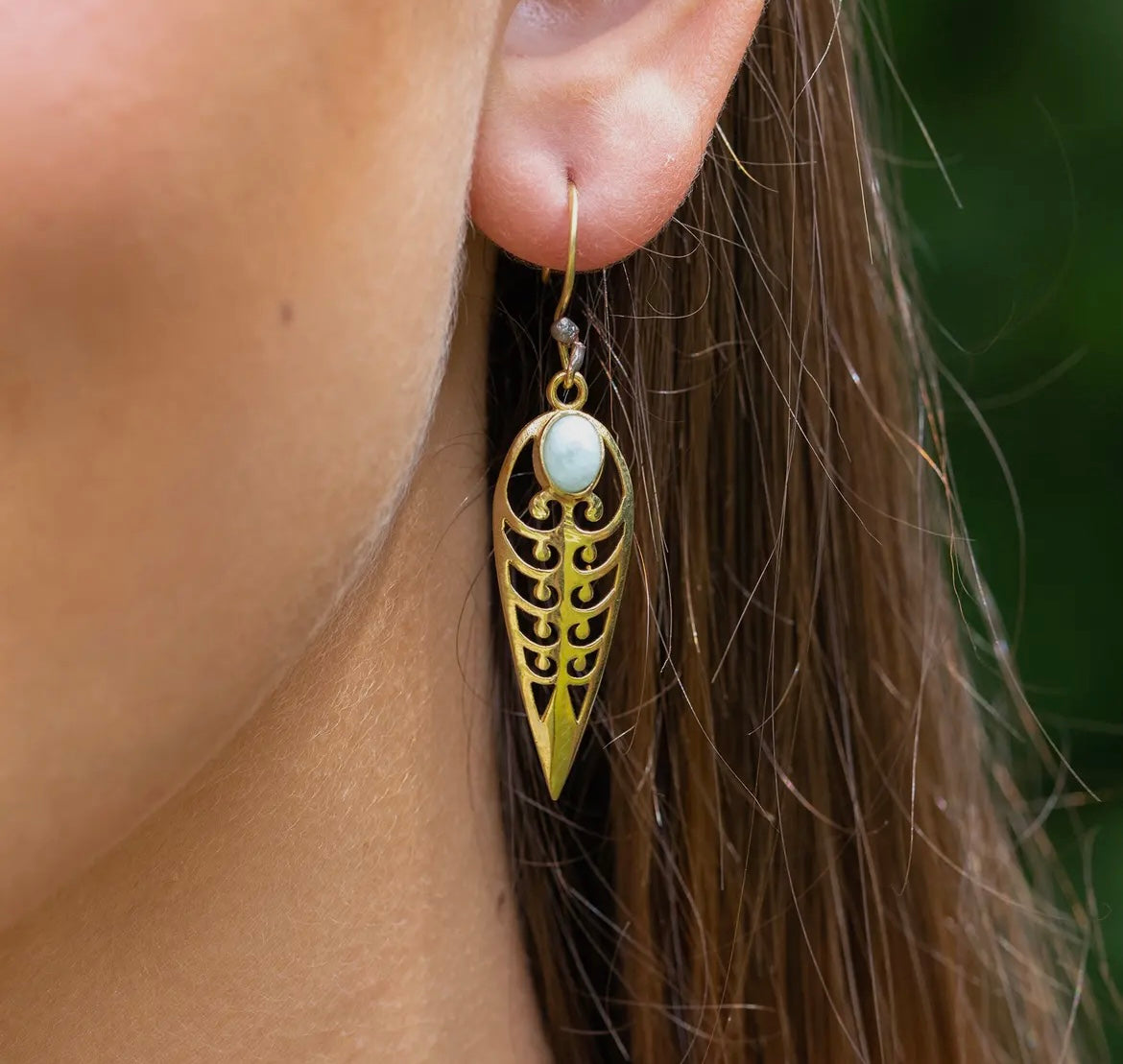 Tanvi Amazonite Earrings