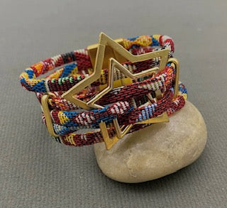 Star Multi Layer Braided Rope Wrap Bracelet
