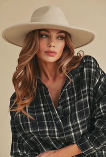 Plaid Pullover Top